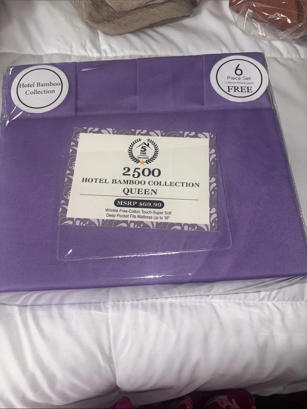 2500 Queen Sheet Set - Purple